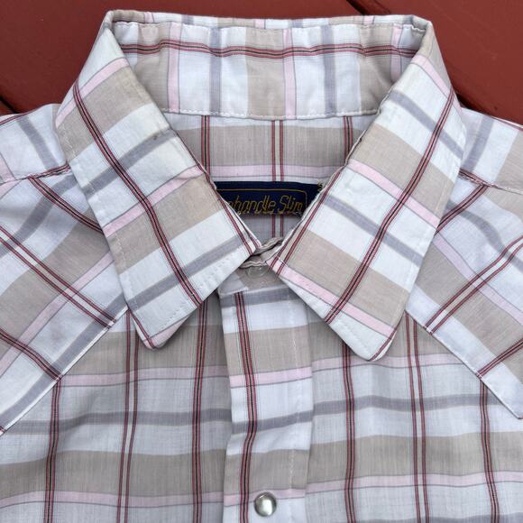 True Vintage Panhandle Slim Western Pearl Snap Cowboy Button Up Rodeo Shirt 17 - Picture 5 of 7